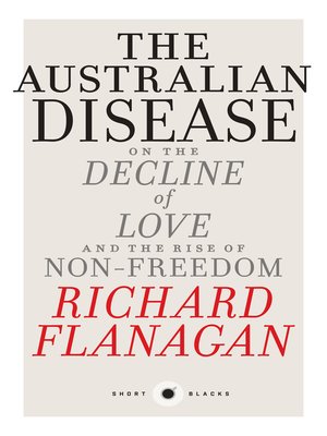 cover image of Short Black 1 the Australian Disease